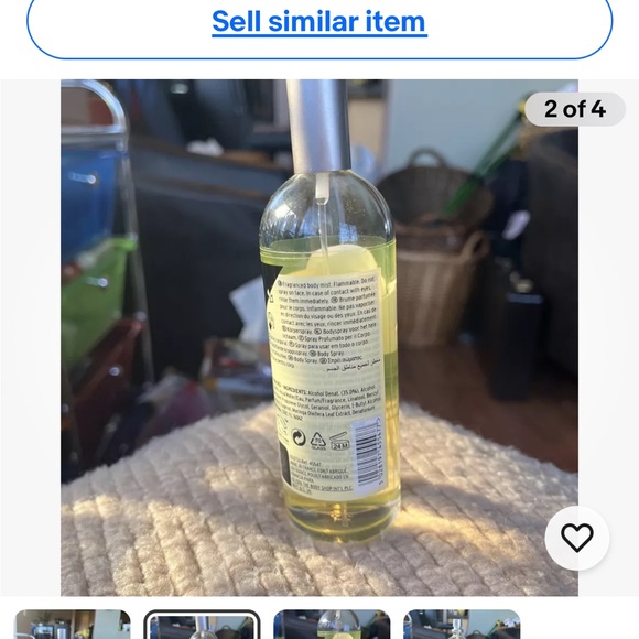 The Body Shop Moringa Body Mist 100ml.  Check Level. - Picture 2 of 4